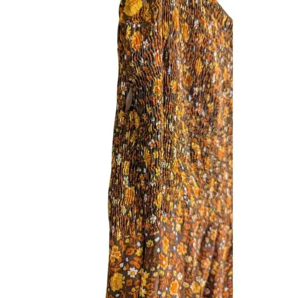 Faithful The Brand Della Jumspuit in Chocolate Nicasia Floral Size 4 G - Picture 9 of 12